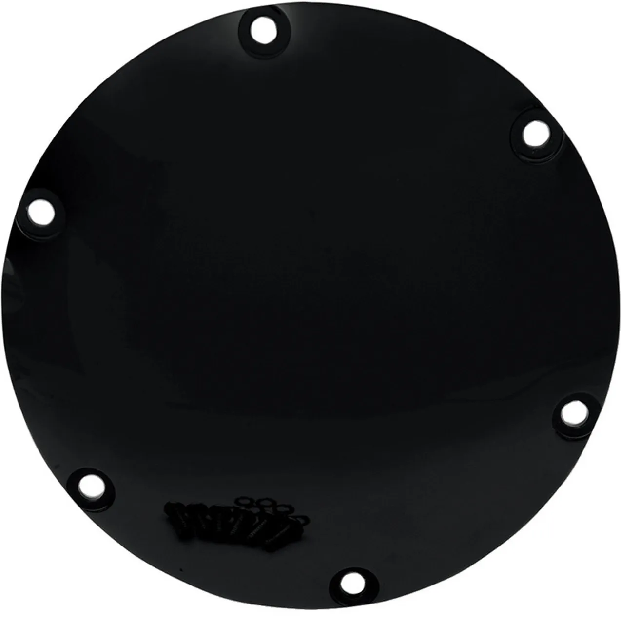 Drag Specialties Gloss Black Derby Cover - 1107-0287